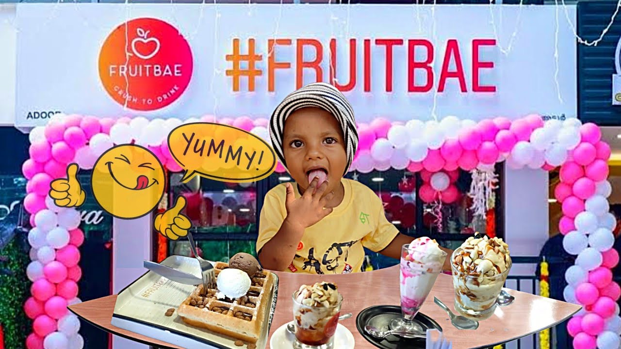 Nivi's First Fruitbae Experience അവൻ ഉറങ്ങി😴 ഞങ്ങൾ തിന്നു 🍧🧇