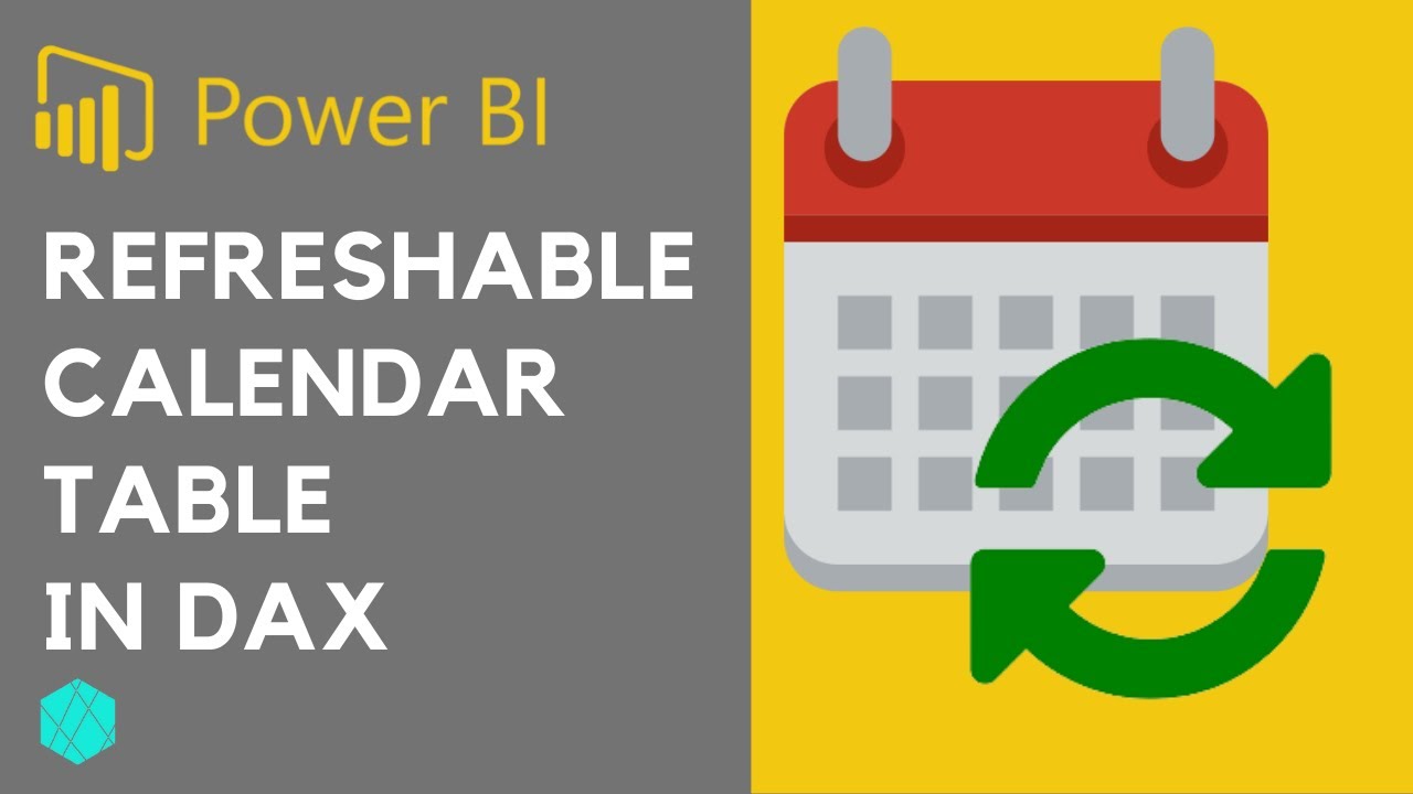 How to create a refreshable calendar table (today as the end date) | CALENDAR & TODAY DAX Functions