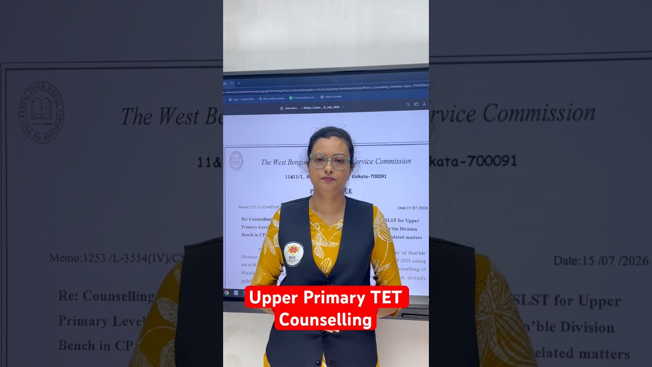 Upper Primary TET Counselling #shorts