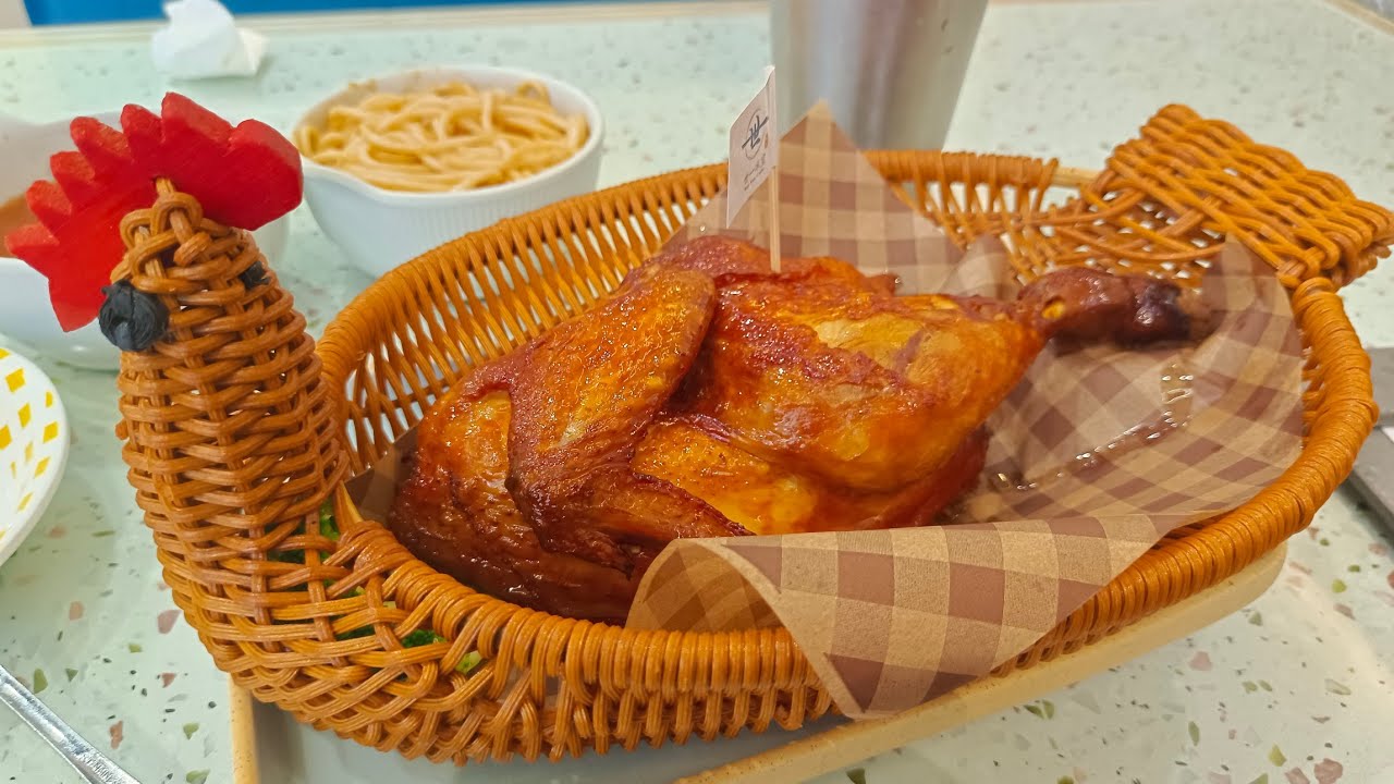 [海南雞皇🐓2025]世一炸雞世一份量世一服務（年輕貌美女收銀）｜世一冰室｜長沙灣｜世一金牌炸雞｜羅宋湯｜茄汁意粉｜凍檸茶｜午餐｜茶餐廳｜20250817