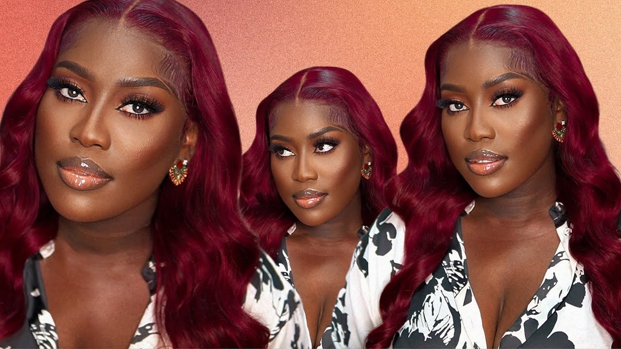 The PERFECT BURGUNDY Wig 😍  99J Burgundy Red Bodywave Frontal Install Ft MSCOCO HAIR l LUCY BENSON