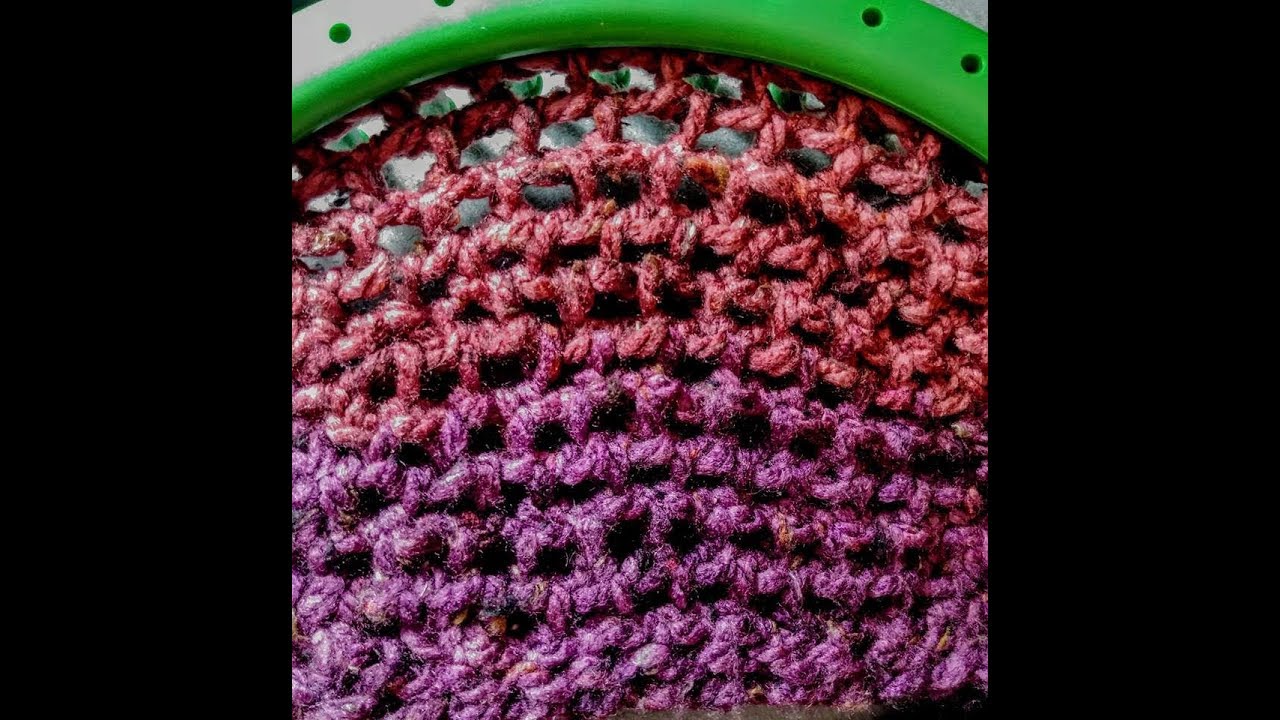Textured Chain Stitch  Flat Panel for Scarves, Shawls, and Blankets loom knit