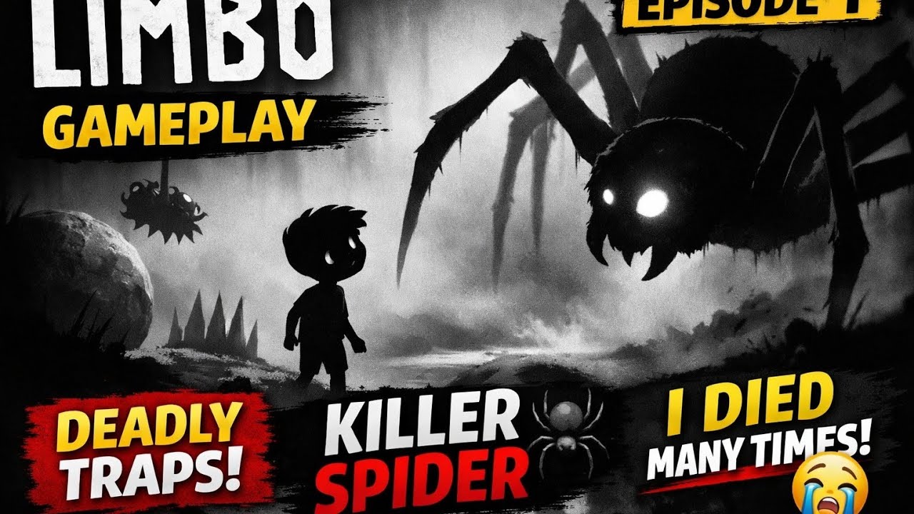 LIMBO Gameplay | Dark Forest, Deadly Traps & Giant Spider Boss Fight | Episode 1