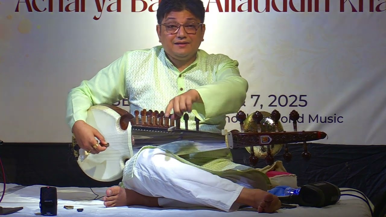 53rd Punyatithi of Acharya Baba Allauddin Khan | Atish Mukhopadhyay (Sarod) Apurba Mukherjee (Tabla)