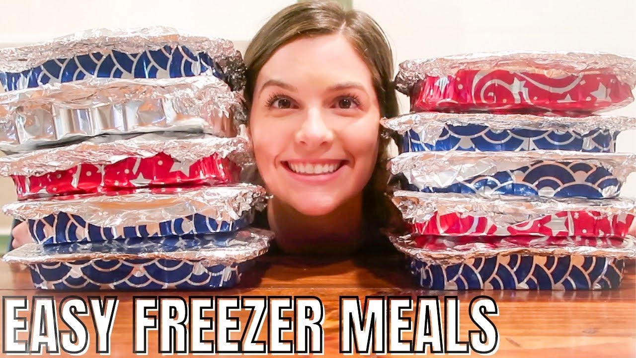 10 FREEZER MEALS FOR $50 | EASY READY TO BAKE FREEZER MEALS FOR MEAL PREP & POSTPARTUM +GROCERY HAUL