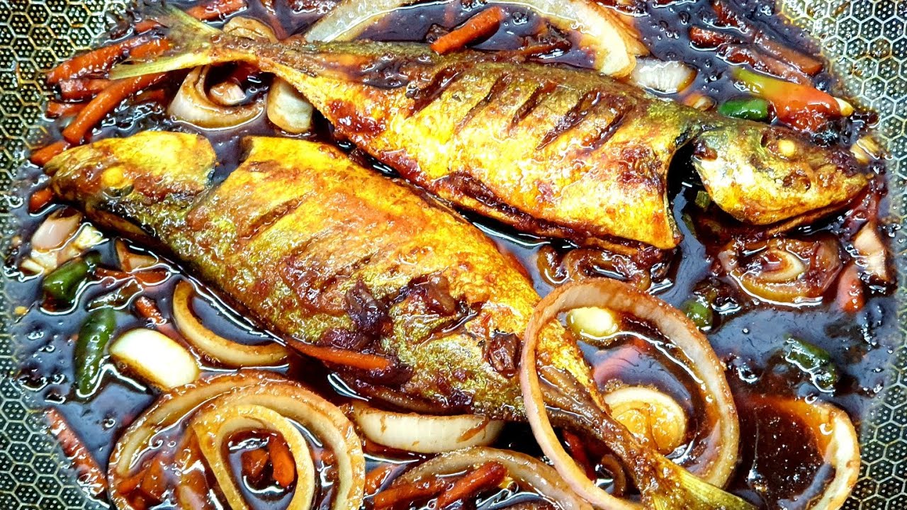 IKAN GORENG KICAP BERCILI YANG SEDAP SEKALI !