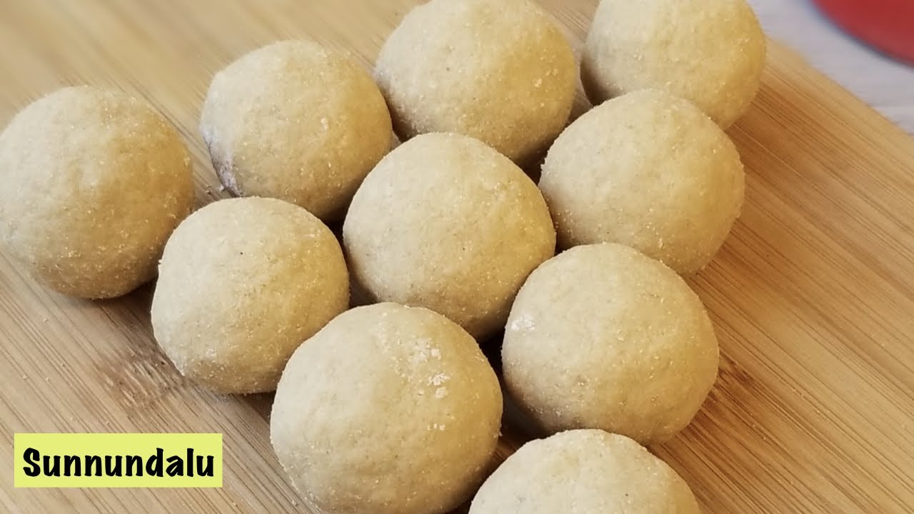 Sunnundalu recipe | andhra traditional ladoo recipe | minapa sunnundalu