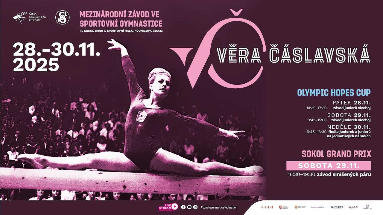 GPX VĚRY ČÁSLAVSKÉ 2025 - WAG AA & TEAM COMPETITION - Saturday 29.11.2025