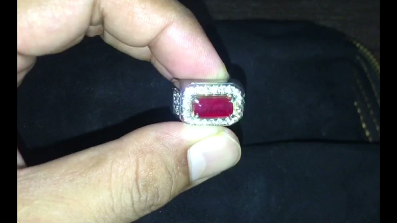 Ruby burma 1.73 Ct H Only Langka