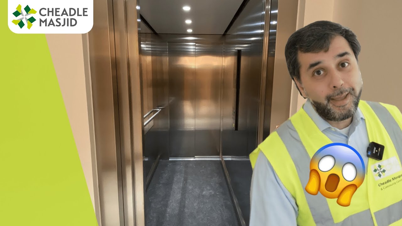 Dr Usman gets stuck in the lift...! - NEW MASJID UPDATE