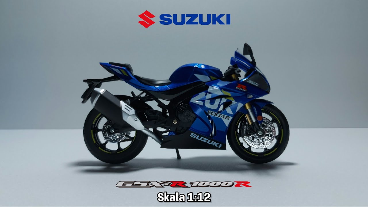 Unboxing & Review Diecast Suzuki GSX-R 1000R Skala 