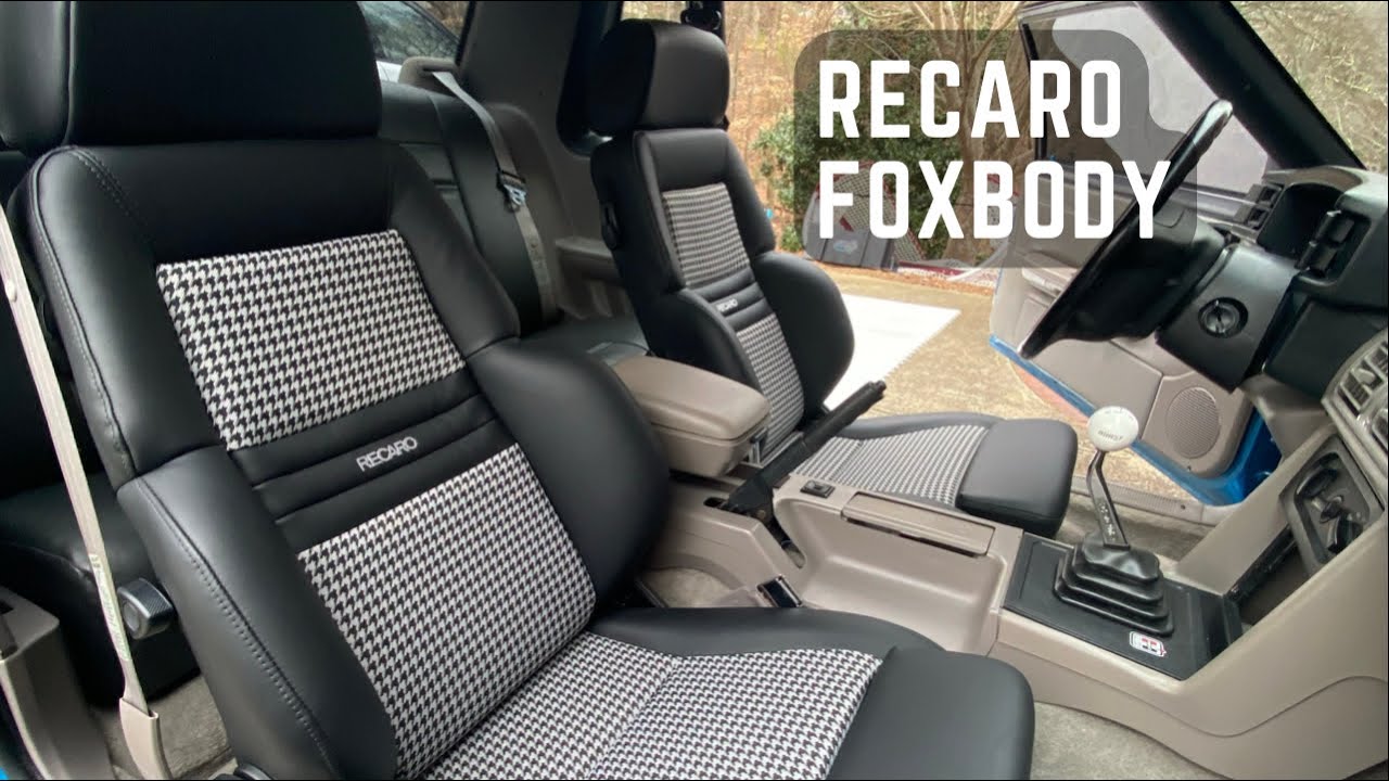 Foxbody Mustang Recaro seat upgrade 