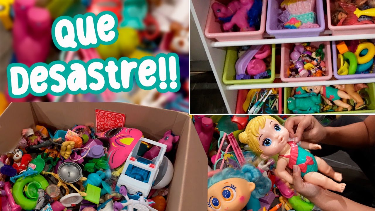 LIMPIANDO TODOS LOS JUGUETES DE MIS GEMELAS !!QUE DESASTRE!! / ME FALTARON LAS MUÑECAS BARBIE