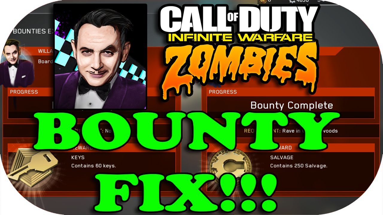 **PATCHED** Infinite Warfare Zombies ~ Bounties Glitch ~ FIX!
