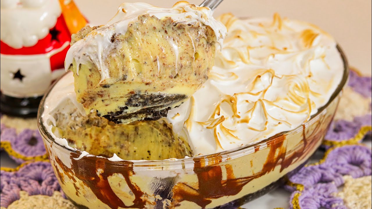 Torta mousse de maracujá trufada na travessa | SEM GELATINA E SEM CHANTILLY | Rafael Freitas