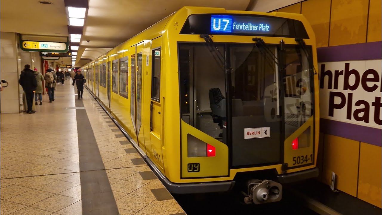 U-Bahn Berlin | Mitfahrt in der U7 von Rathaus Spandau bis Fehrbelliner Platz im H01 5034-4