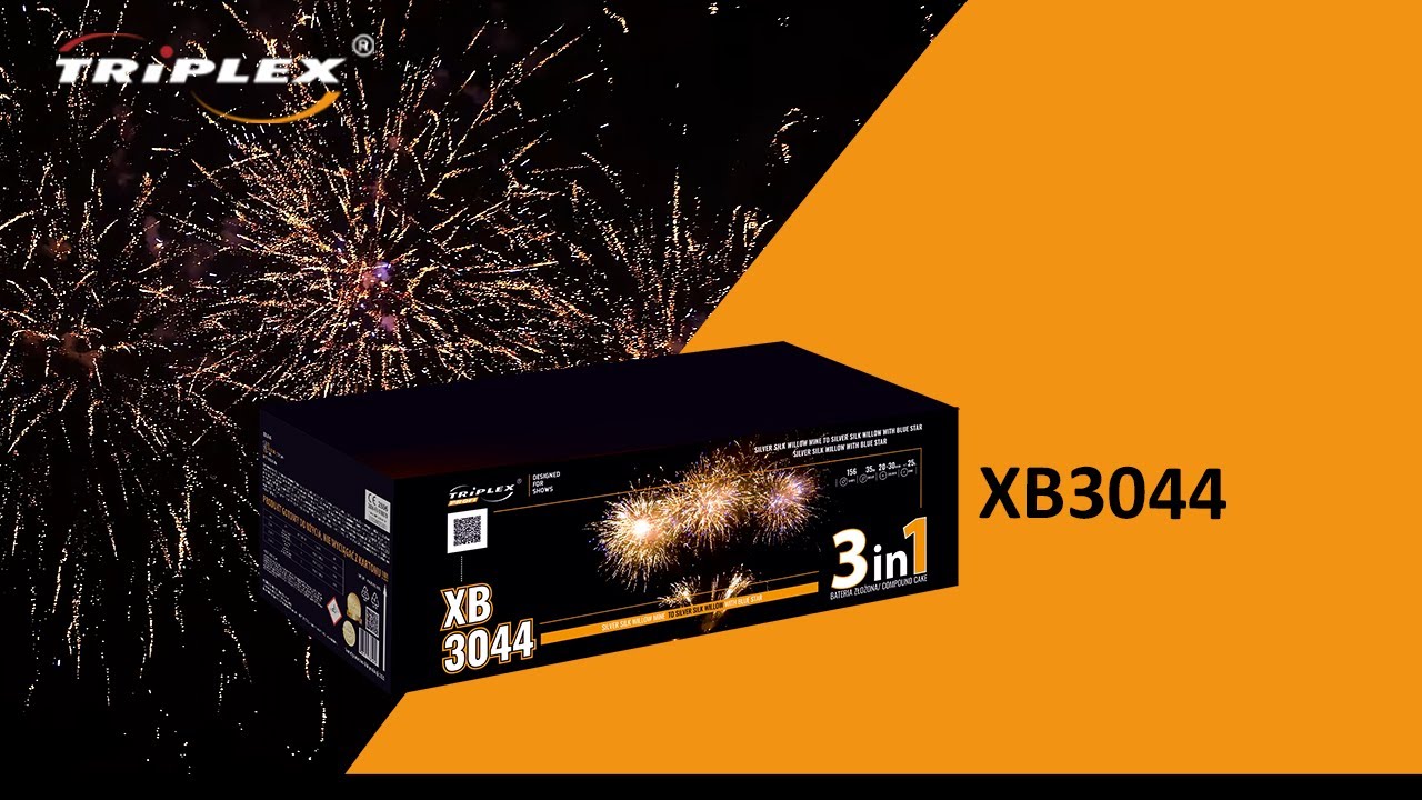 FAJERWERKI XB3044 156S 0.8-1.2'' COMPOUND PROFI F3 TRIPLEX FIREWORKS