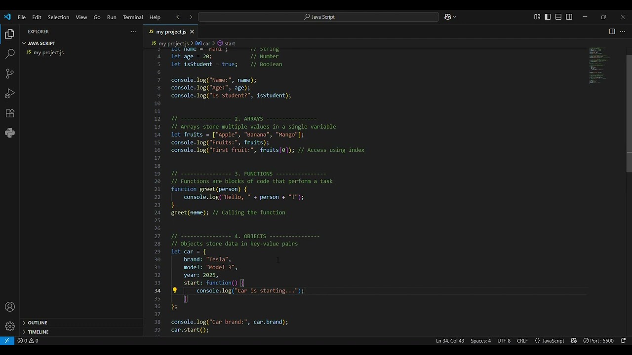JavaScript Capstone project 