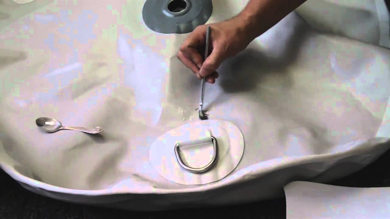 How to repair punctures in PVC inflatable boat, raft or kayak.
