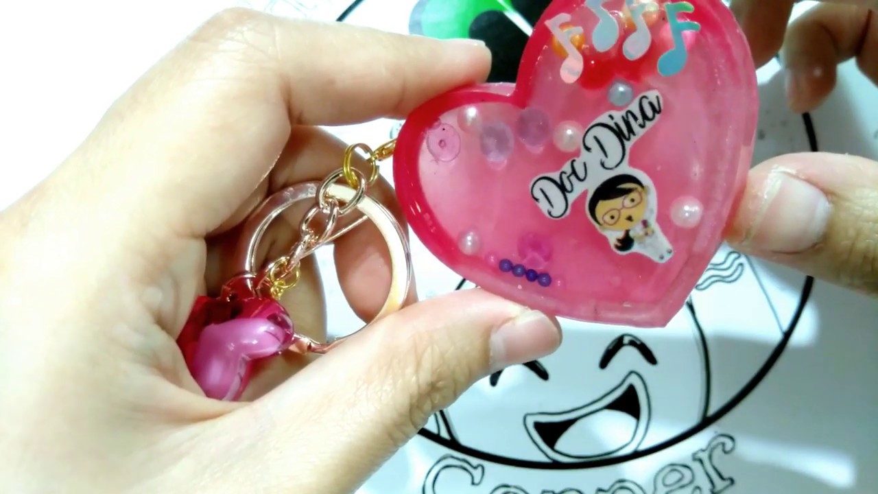 Personalized Resin Water Shaker Charm Made by the Jeanjerbread Corner (UV Resin PH )
