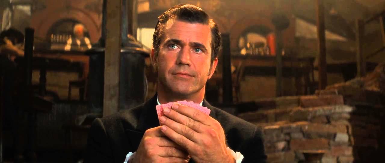 Maverick - Mel Gibson plays poker with Jodie Foster 1994
