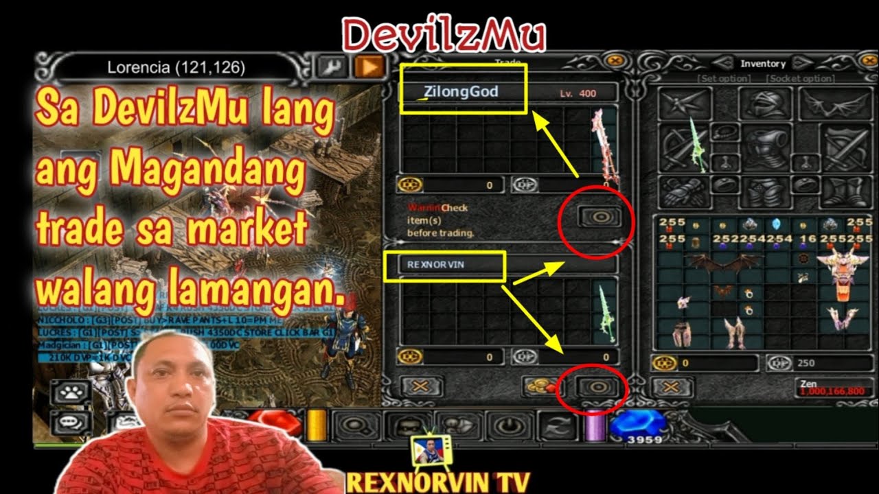 DevilzMU : Sa DevilzMu lang ang Magandang trade walang lamangan. @rexnorvinTV