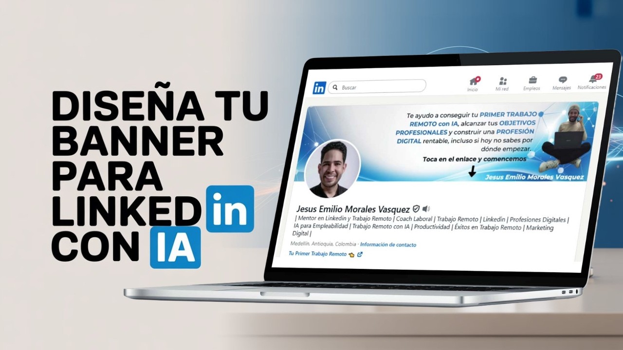 Cómo Crear un Banner para Linkedin con Inteligencia Artificial que Atraiga Entrevistas de Trabajo
