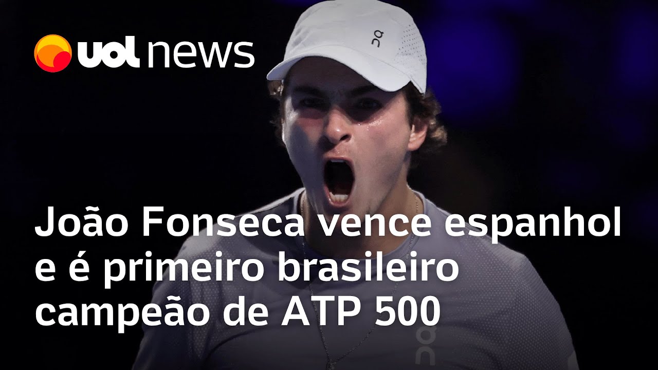 João Fonseca vence espanhol e é primeiro brasileiro campeão de ATP 500; tenista dedica prêmio à mãe