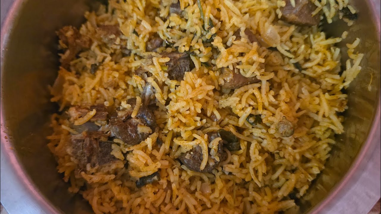 Tasty tasty mutton pulao - టేస్ట్ టేస్ట్ మటన్ పులావు 
