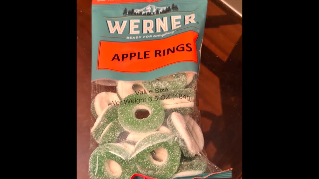 WERNER’S CANDY APPLE RINGS 🍏 ASMR
