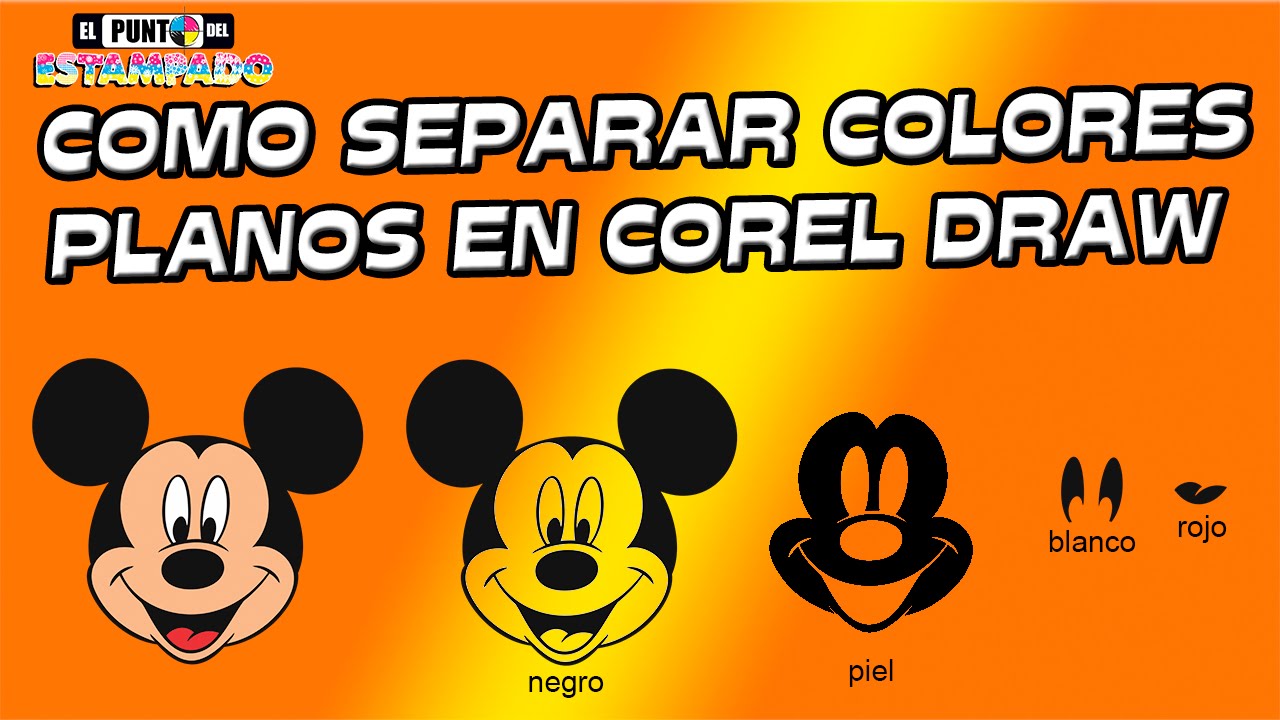 😳 SEPARACIÓN DE COLORES PLANOS EN COREL DRAW