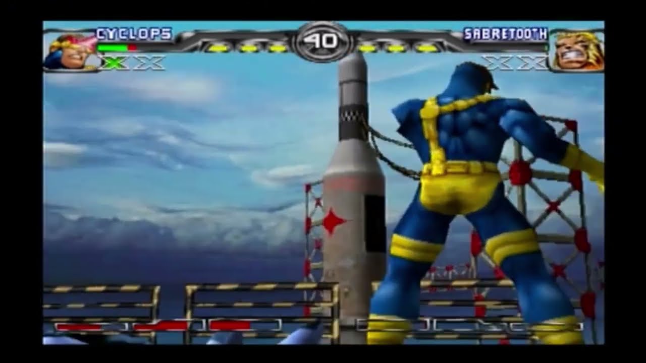 X-Men: Mutant Academy 2 (PS1) - Cyclops (Playthrough)