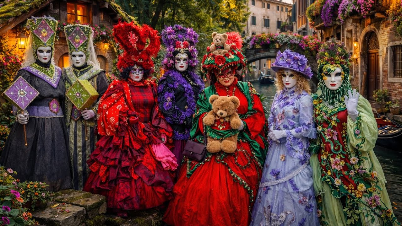 Венецианский карнаваль 2026 🎭 – Самые красивые маски в Венеции | Вы должны увидеть | 4K Прогулка
