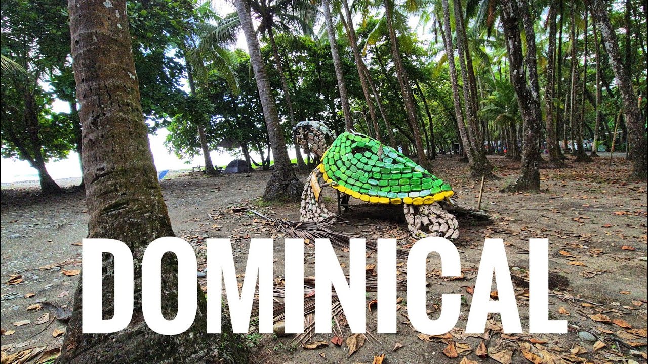 [4K] WALK DOMINICAL 🏄 Virtual Treadmill Scenery // Popular Town In Costa Rica #virtualtour