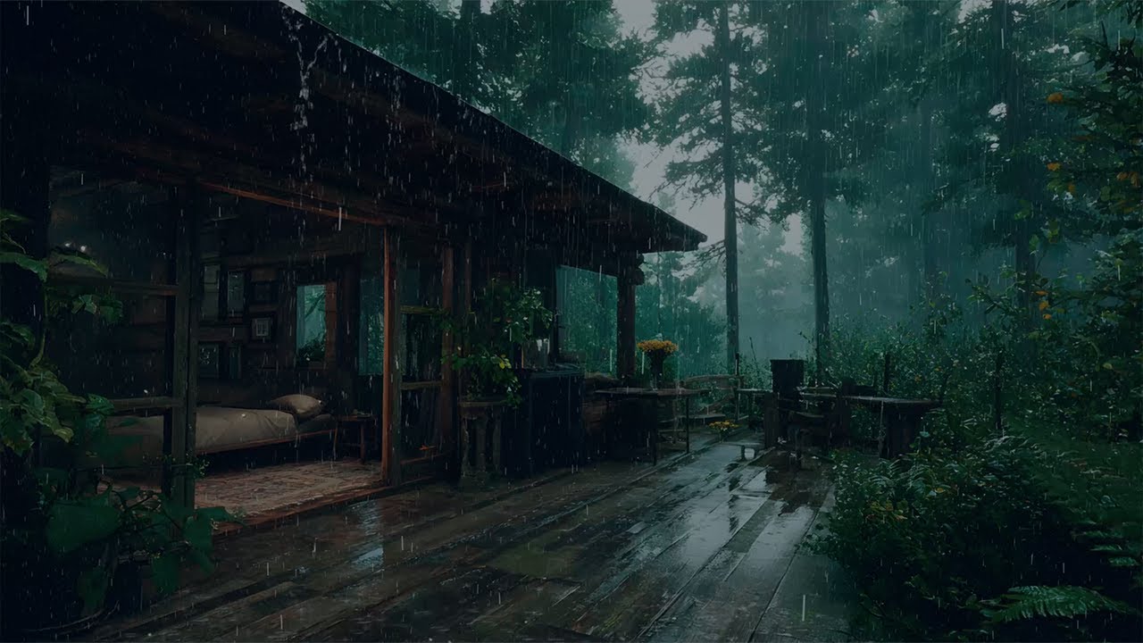 Peaceful Night Rain in the Forest 🌧️ | Relaxing Rain Sounds for Deep Sleep, Focus & Meditation