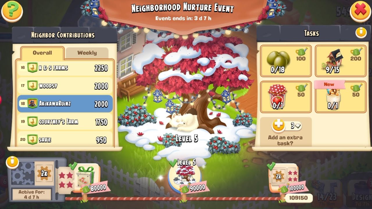 Hayday - I Have Completed Neighborhood Nurture Event!