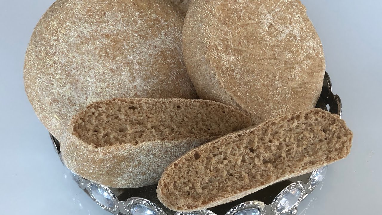خبز بالشعير (المحراش) homemade barley bread