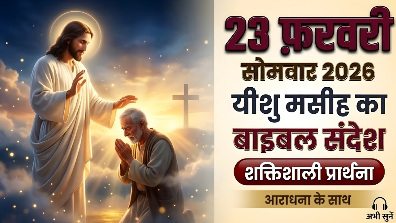 23 फरवरी सोमवार 2026 | प्रभु यीशु का चमत्कारी संदेश और प्रार्थना #thanksyeshu 