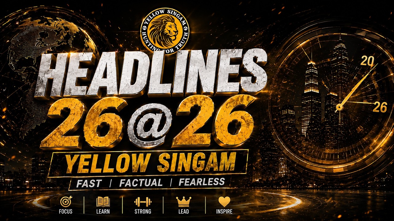 Headlines 26@26 | Top News Updates | Yellow Singam
