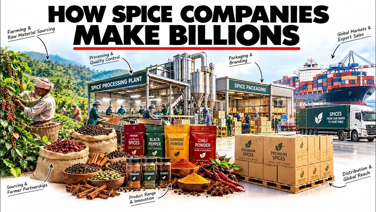 How Spice Companies Make Billions | The Business Behind Indian Masalas
