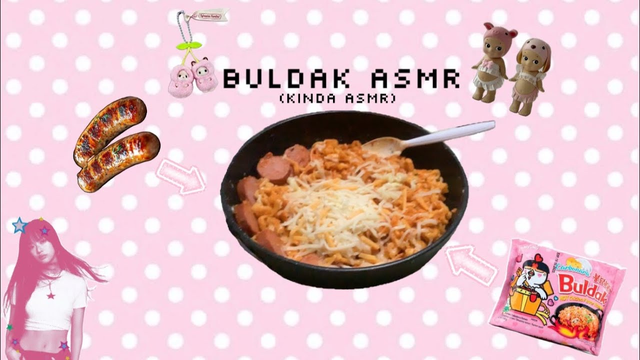 Buldak making (asmr)!🩷🩷🌸⭐️⭐️🐰🐰