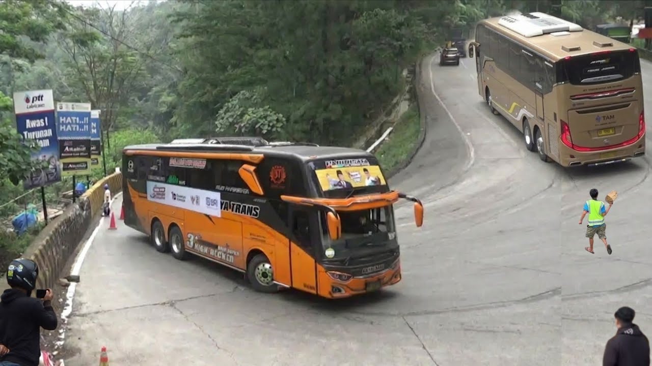 HEBOH‼️Bus 27 TRANS Lewati Sitinjau Lauik., Menit Menit M3ng3rikan Bus TAM Ketenggak Di Tanjakan