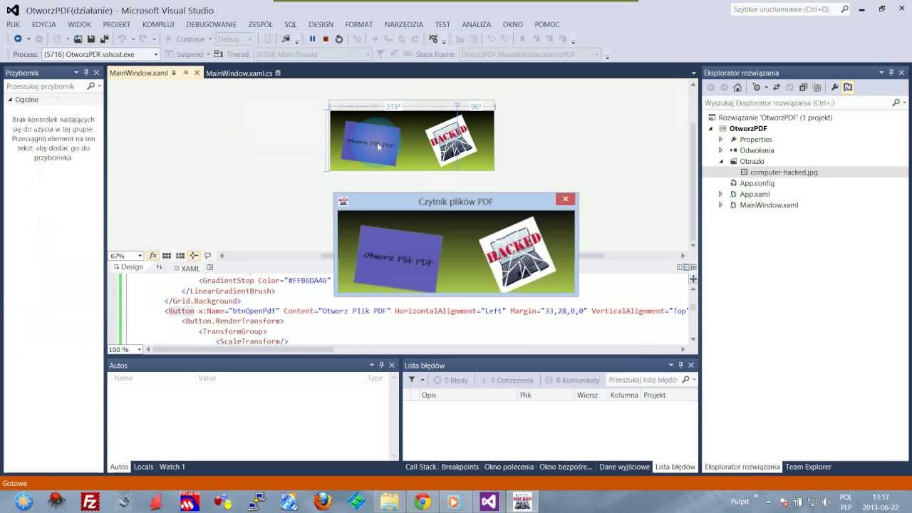 [Kurs programowania C#] Program do otwierania plik&oacute;w w formacie PDF - Microsoft Visual C#