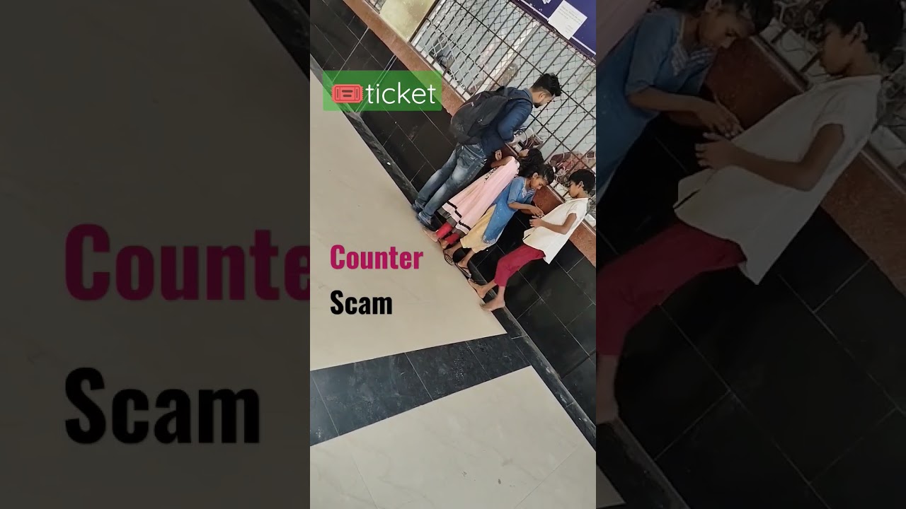 ticket counter scam#scam#trending