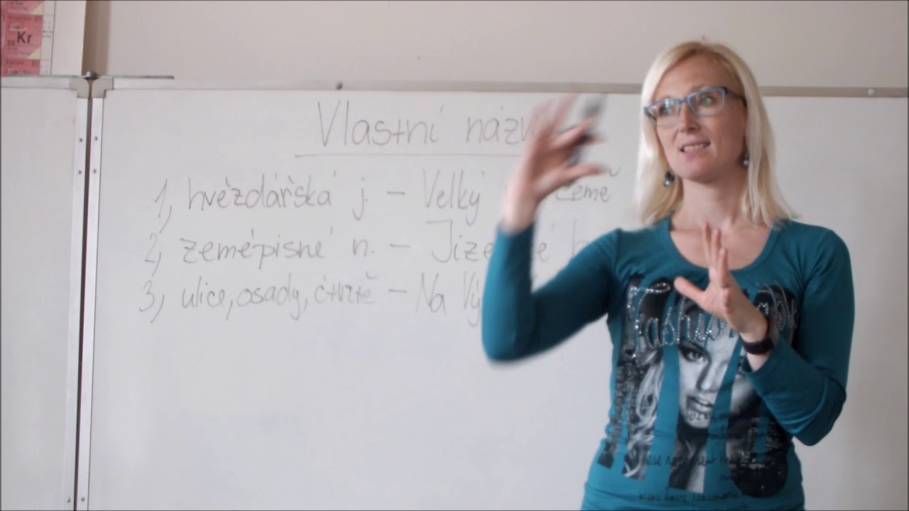 7. třída Český jazyk - Psaní velkých písmen