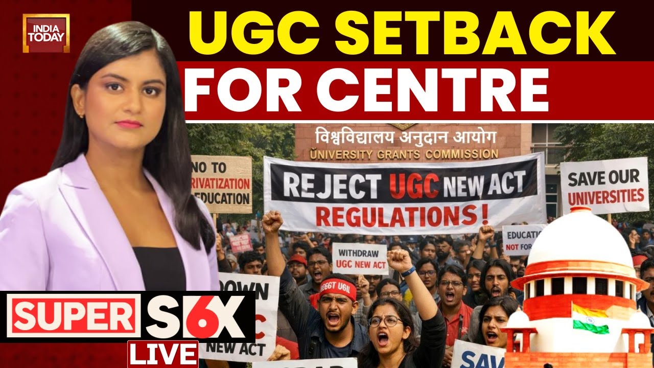 LIVE | Big Setback For UGC | Delhi University Students Protest Against New UGC Norms |Super Six LIVE