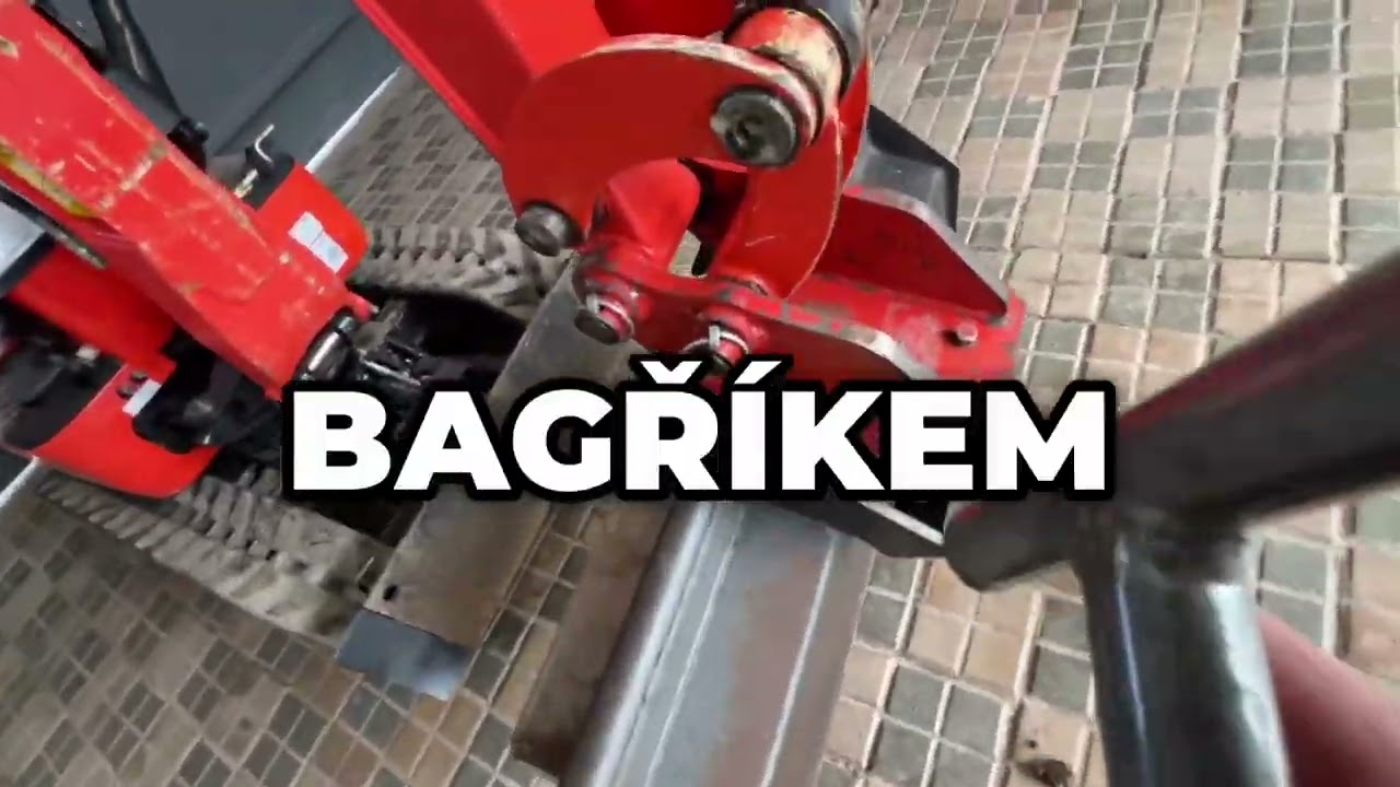 Obsluha rychloupínače MS01 | minibagřík Kubota K008-5 / mini excavator Kubota K008-5