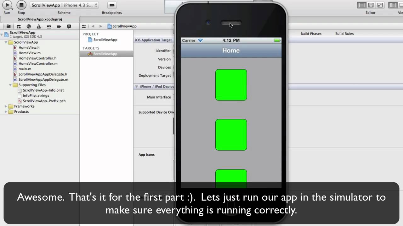 iPhone UIScrollView tutorial using Dapp