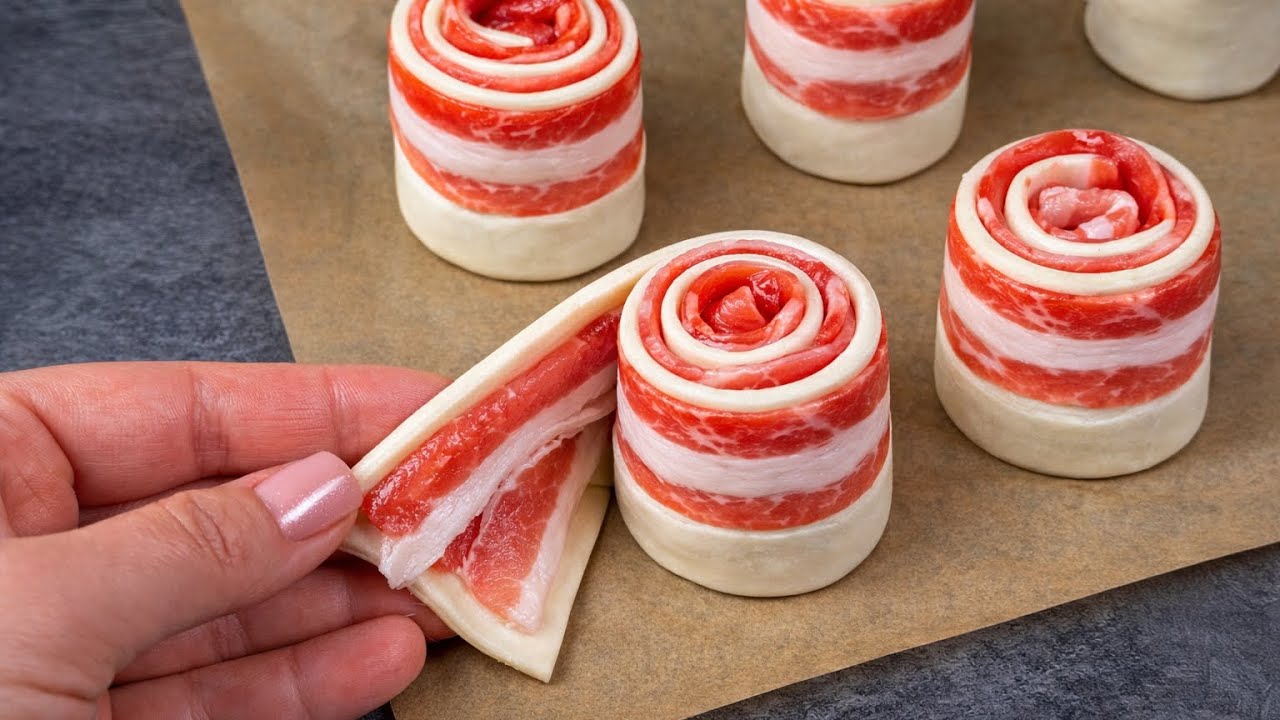 Sie haben Bl&auml;tterteig und Bacon? Meine Enkelkinder lieben es.