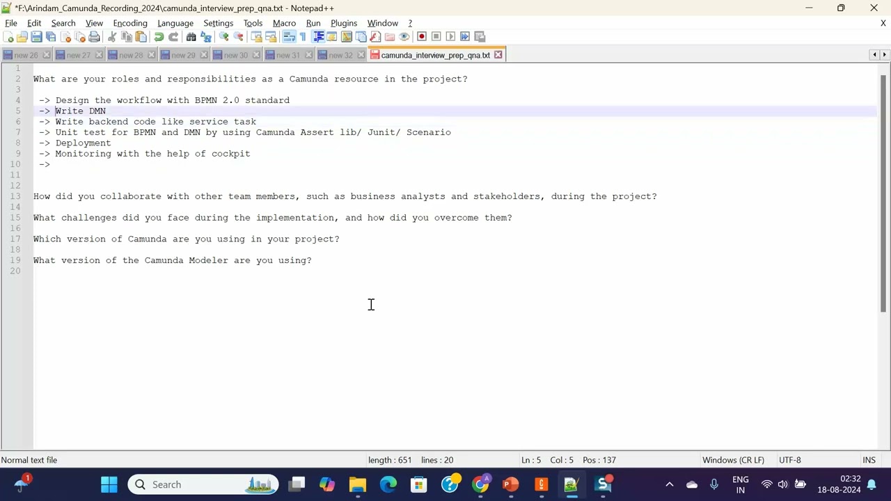 Camunda 7 and 8 Interview Preparation [Episode 1]